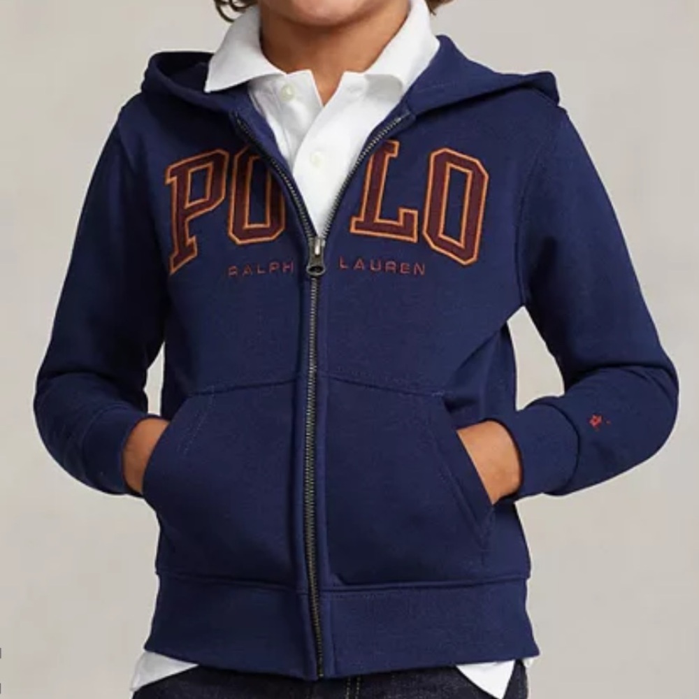 Polo by Ralph Lauren Blue Kids Zip-Up Hoodie